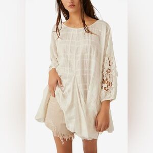Free People White Shores Tunic Size L